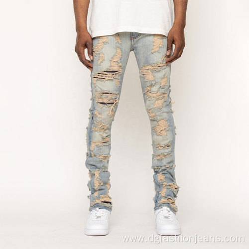 Style Washed Skinny Jeans Vintage Jeans Men